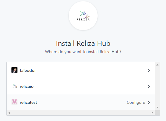 Install Reliza Hub Menu on GitHub