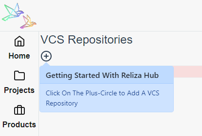 Icon to Add VCS Repository in Reliza Hub