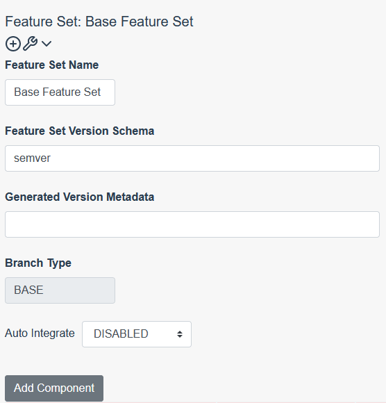 Feature Set configuration, including Auto-Integrate functionality